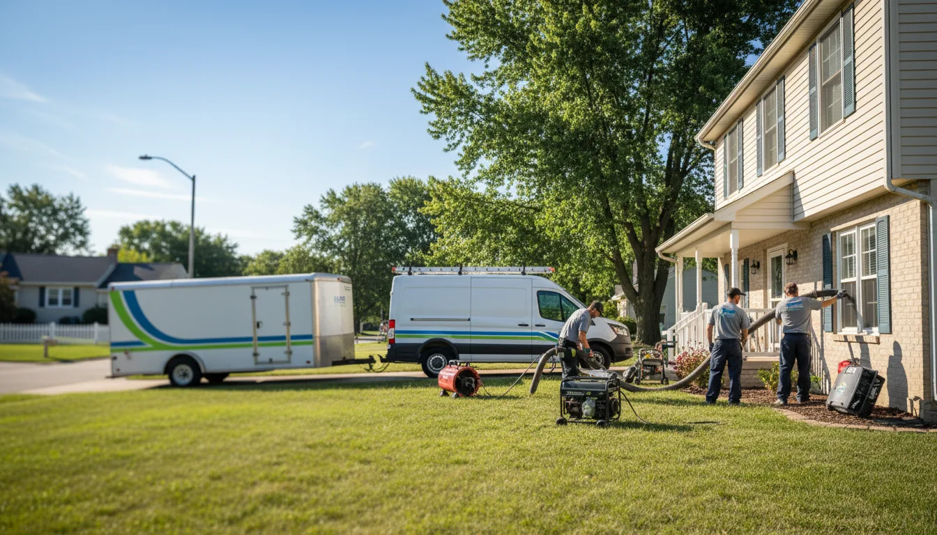 Flooded Basement Restoration And Cleanup With Repair in Fairborn, OH near me